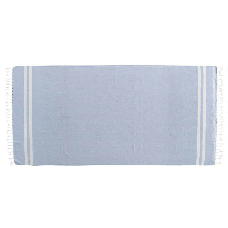 Serviette de bain et de plage Kafthan Cross - Séchage rapide et poids léger, Gris clair