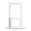 Cadre de cheminée autoportant avec arche classique, manteau de cheminée décoratif décoratif avec détails sculptés (foyer non inclus)