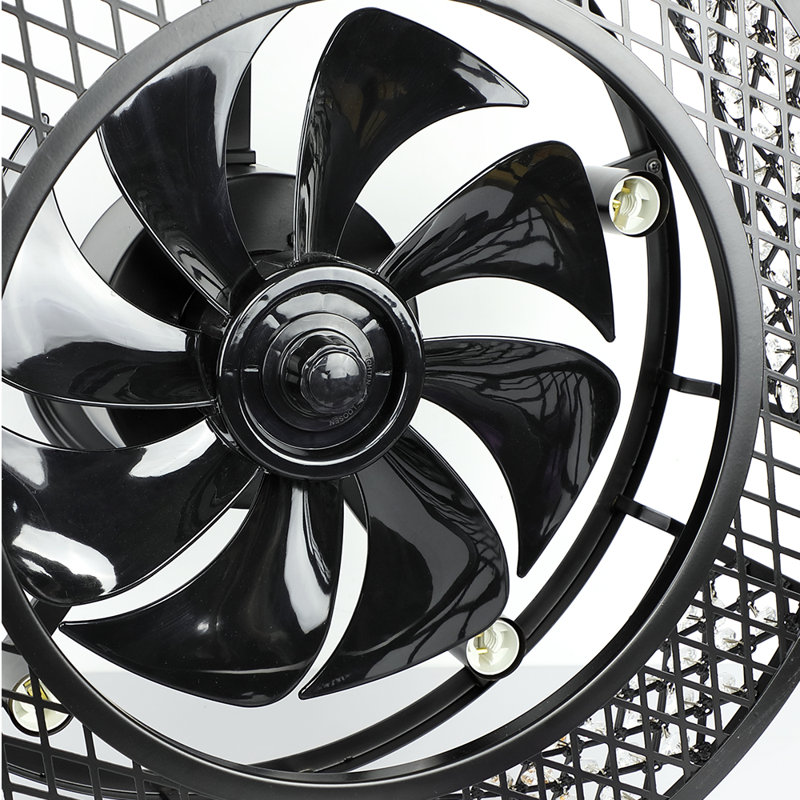 Ventilateur de plafond à 11 pales de 11,81 po avec télécommande et ensemble d'éclairage inclus Abshier