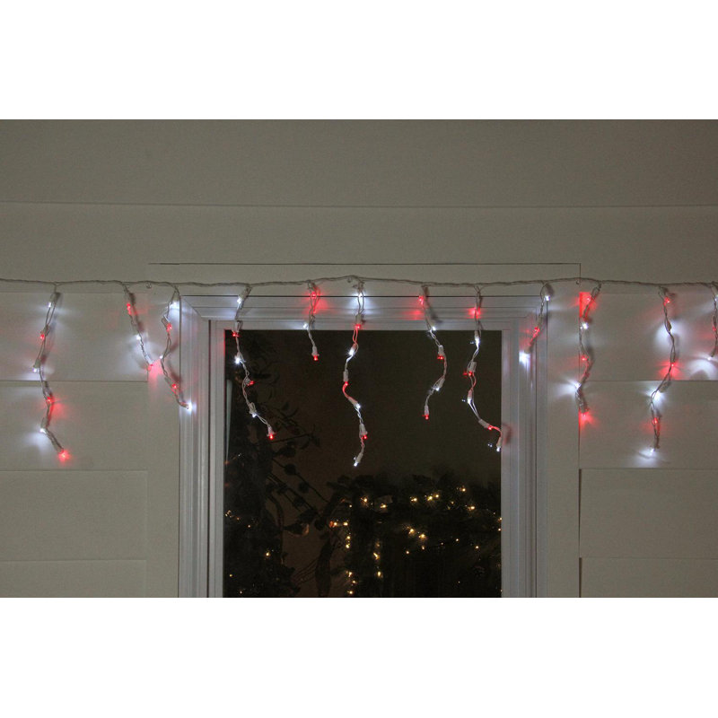 Lumière de Noël à glaçons à angle large 100 carats, Rouge / blanc parfait / vert
