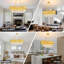 31.4" Modern Gold Oval Crystal Chandelier, E14 Base (Bulb Not Included)