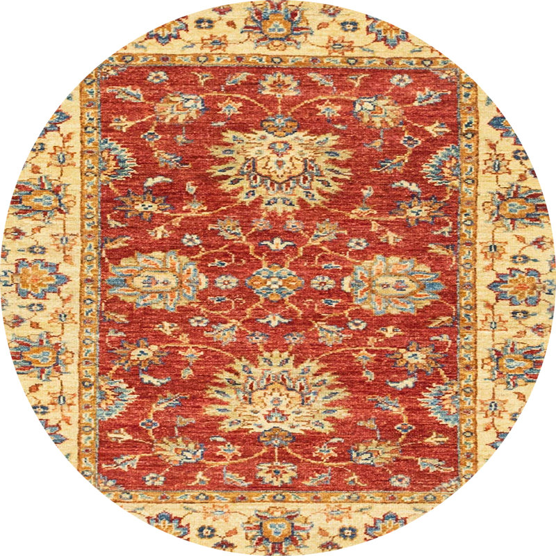 Abstract Indoor Rug, Round 6'