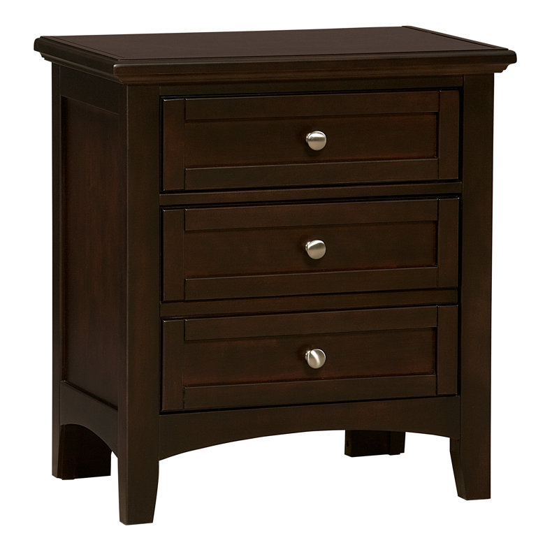 Yaovi 25'' W Nightstand, Merlot