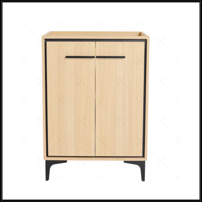 24'' Modern Bathroom Vanity With 2 Soft Closing Doors, Ample Storage, Easy Maintenance, And Durable Engineering Wood Construction