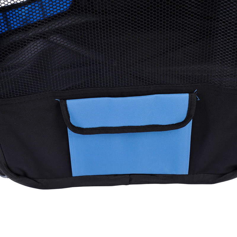 Fred 41cm H Panel Steel Pet Barrier With Door, Blue