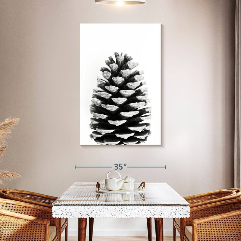 Harnek Pine Cone BW, 48" H x 32" W