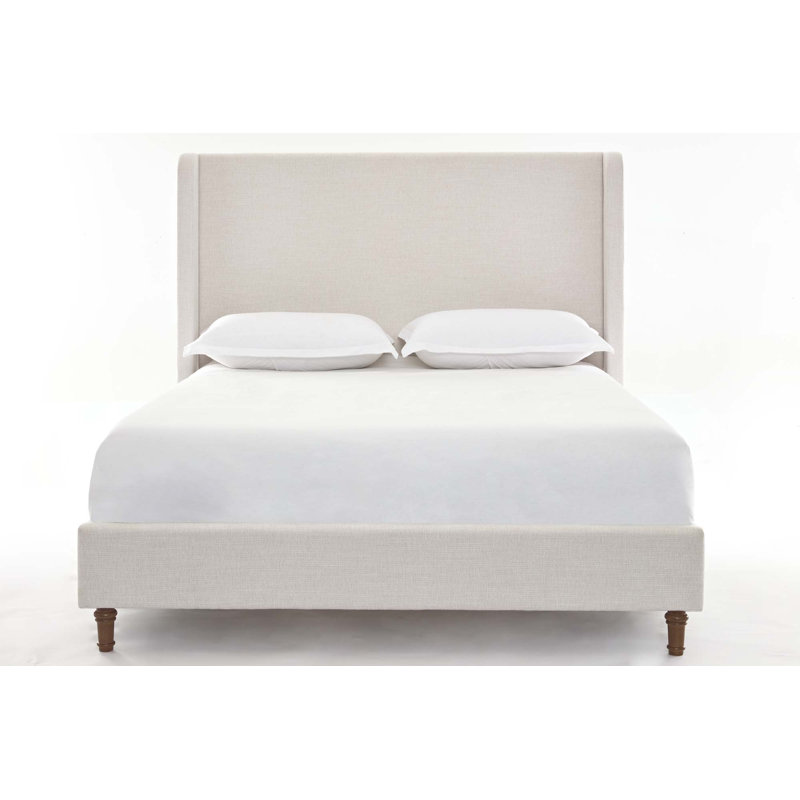 Grand lit tapissier Harper, sans sommier tapissier