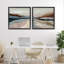 Ensemble de 2 cadres flottants Neutral Harmonious Landscape, design par Jacob Q-1808261705-1808261707