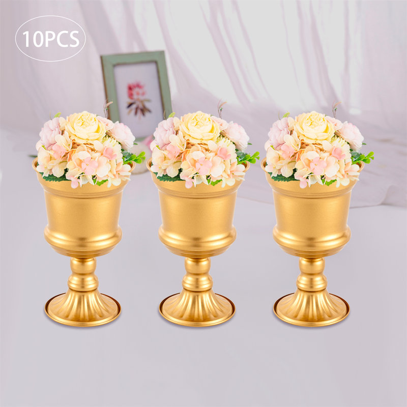 Vase de table en métal Ela-Mai