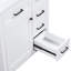 Meuble-lavabo sur pied 30 po - Armoire blanche avec lavabo en céramique et tiroir moderne