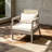 Outdoor Acacia Wood Patio Club Chair-165968012