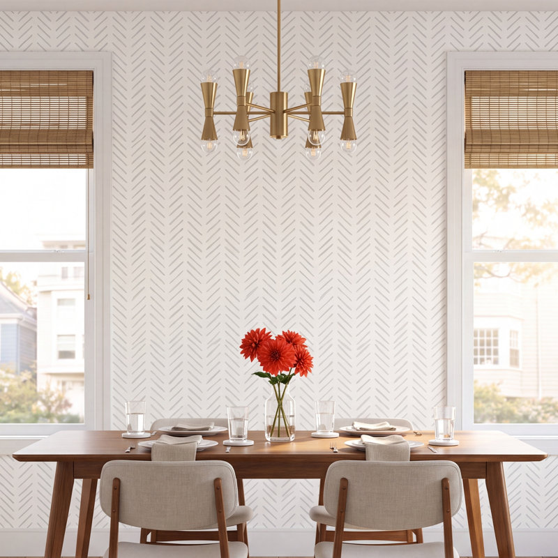 Pre-Pasted Paper Wallpaper Roll, Gray