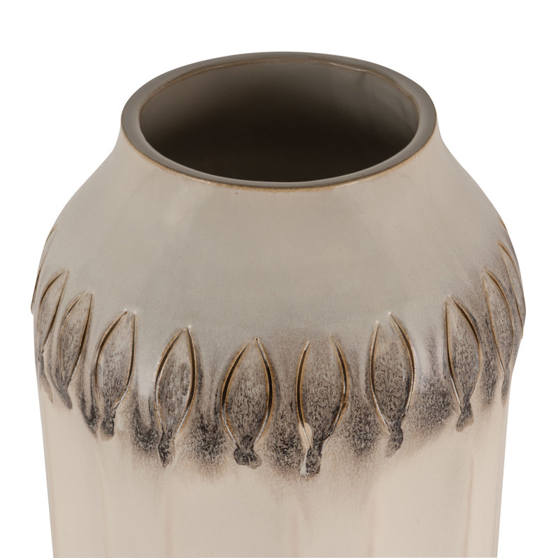 Ceramic / Porcelain Floor Vase, 17" H x 7" W x 7" D
