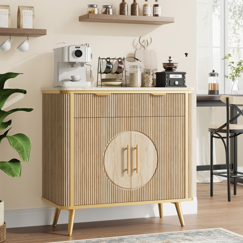 Buffet et armoire buffet, table de buffet moderne, armoire de cuisine, crédence de rangement de salle à manger, Chêne naturel