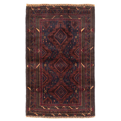 Teimani Navy Rug 3'8" x 6'1"