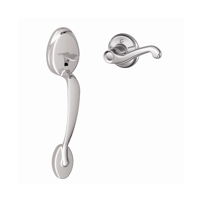 Plymouth Lower Half Handleset Door Lever (Deadbolt Sold Separately), Antique Nickel, Right