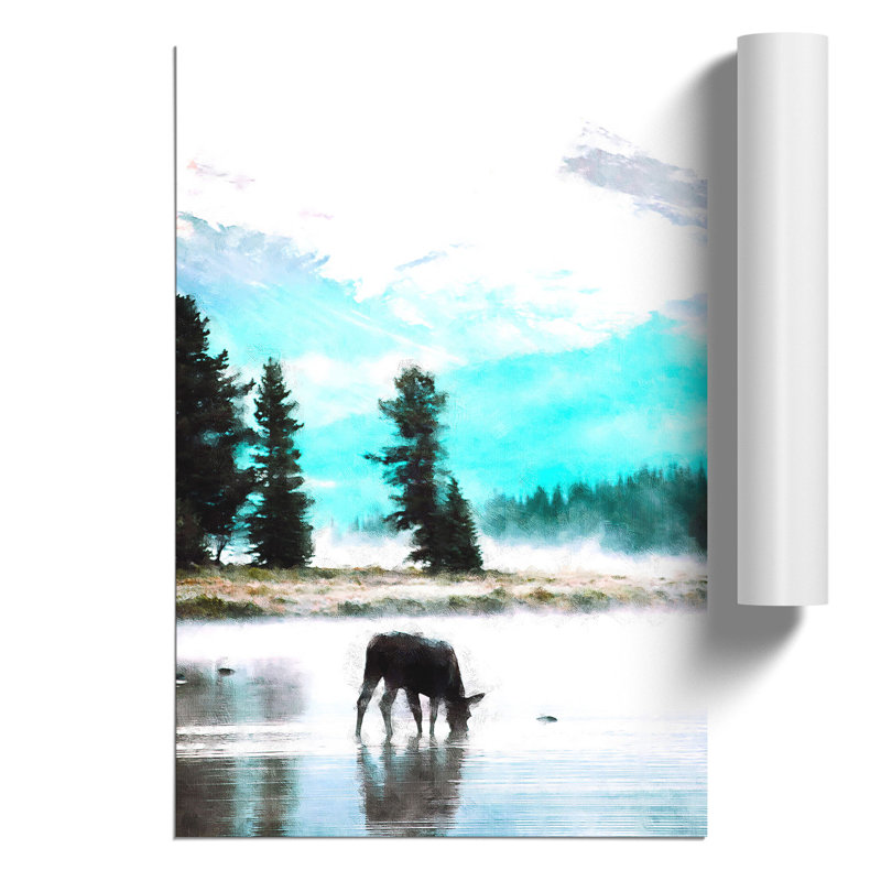 Donkey Painting - Frameless Print, 59cm H x 42cm W x 0.1cm D