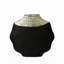 Alaunah Metal Table Vase for Living Room Decoration, Modern Black & Gold Textured Ginger Vase Home Decor-2015511113