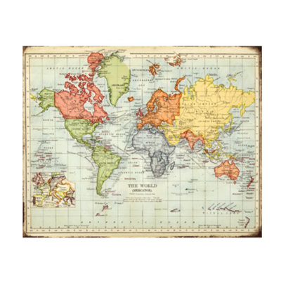 The World Map I Print by Sofia Fox