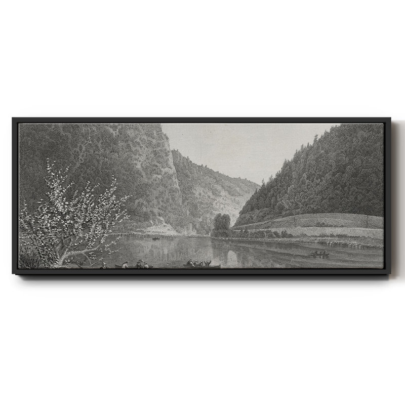 «Delaware Water Gap», toile encadrée, H 8 po x l 20 po