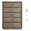 Commode 5 tiroirs Anekey Sonoma