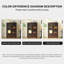Buffet 31,50 po en bois massif brun paulownia