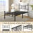 Metal Platform Bed Frame with Headboard and Footboard, Easy Assembly-1676807764-1631339716