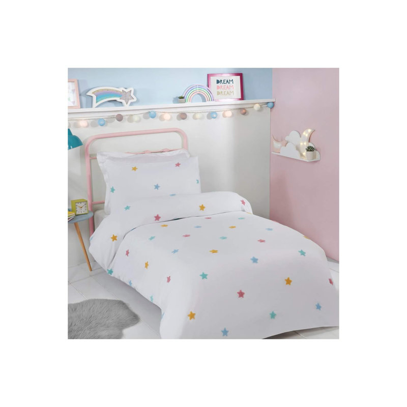 Polyester No Pattern Duvet Cover Set with Pillowcases Included, Single - 1 Standard Pillowcase