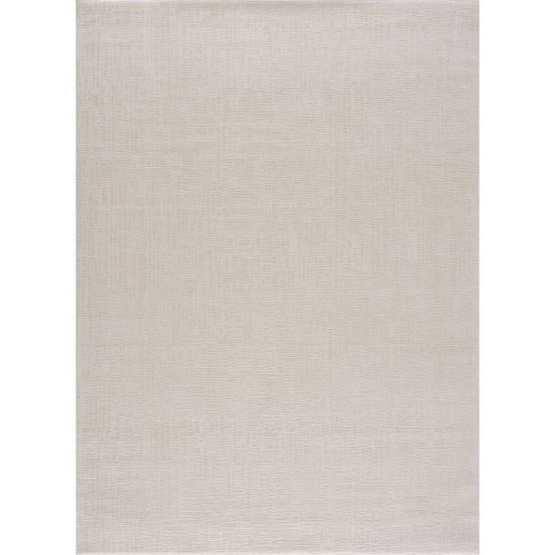 Tapis crème / blanc Lina, Crème / blanc, Rectangle 6 pi 7 po x 9 pi