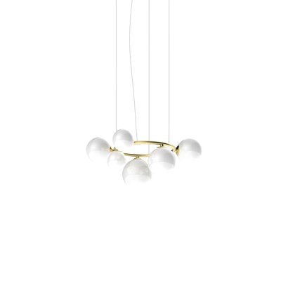 Puppet Ring Suspension 7A Amber Transparent Matt Black Nickel G9 Ul