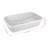Wenty 14.5'' White Ceramic Rectangular Bathroom Sink
