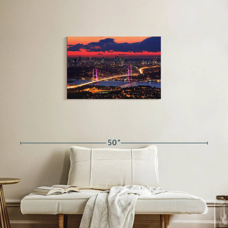 Paysage de Sirci à Istanbul, H 20 po x l 30 po