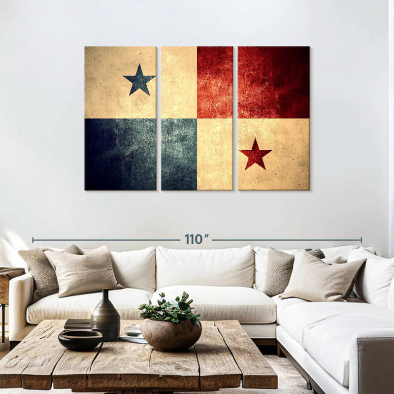 Grunge Panama Flag
