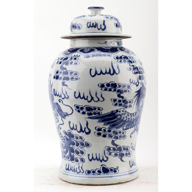 Handmade Porcelain China Ginger Jar