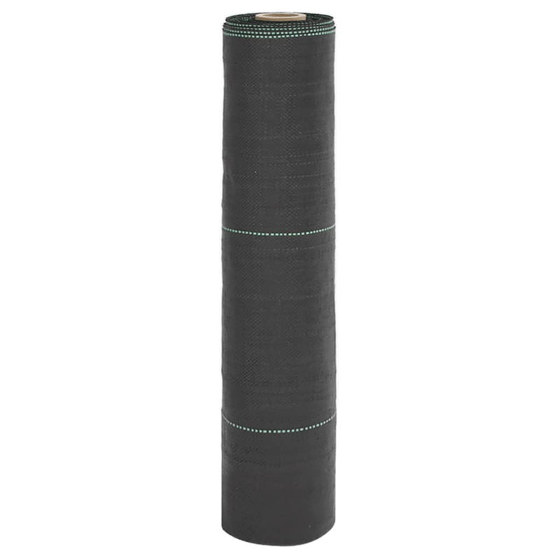 Vidaxl Weed Membrane Black 0.5X50 M PP, 1000cm W x 50cm D