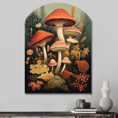 Linton - champignon arche, art mural asymétrique