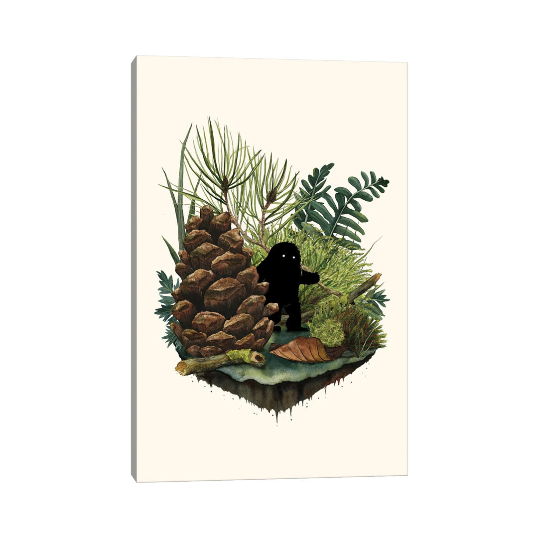 Tiny Sasquatch von Michelle Li Bothe - Galerie-verpackte Leinwand Giclée auf Leinwand