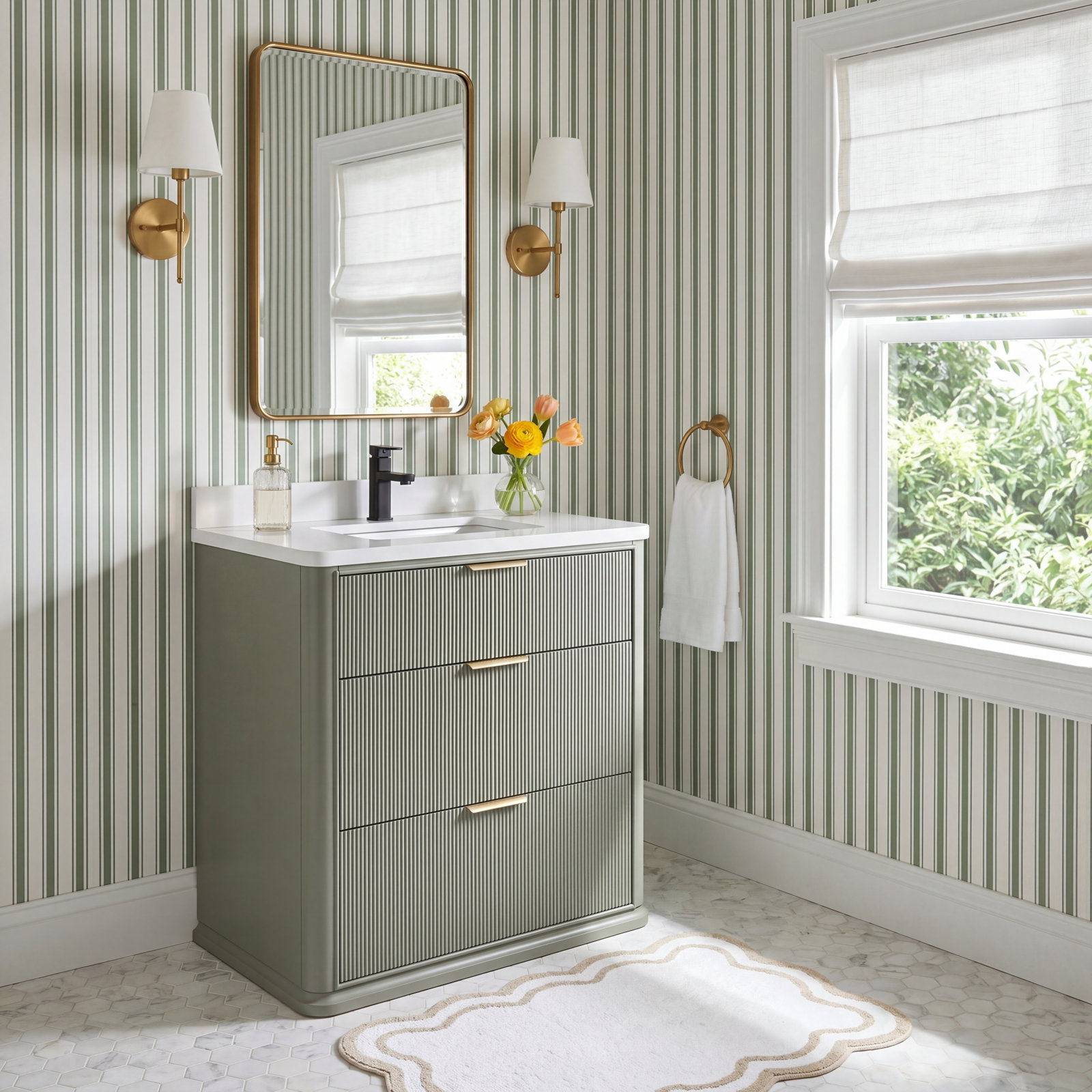 Aria 30" Oak Single Bathroom Vanity