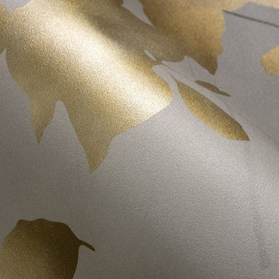Afterglow Leaves Wall Mural