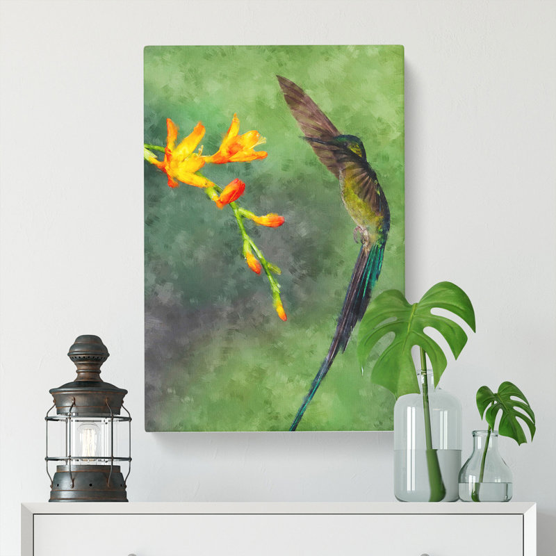 Hummingbird - Wrapped Canvas, 76cm H x 50cm W x 3cm D