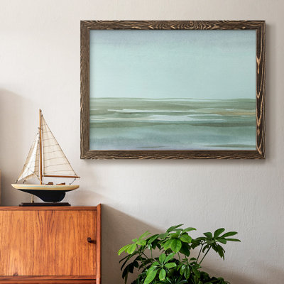 Aqua Reflections II, peinture sur toile encadrée