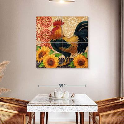 Brampt coqs et tournesols II
