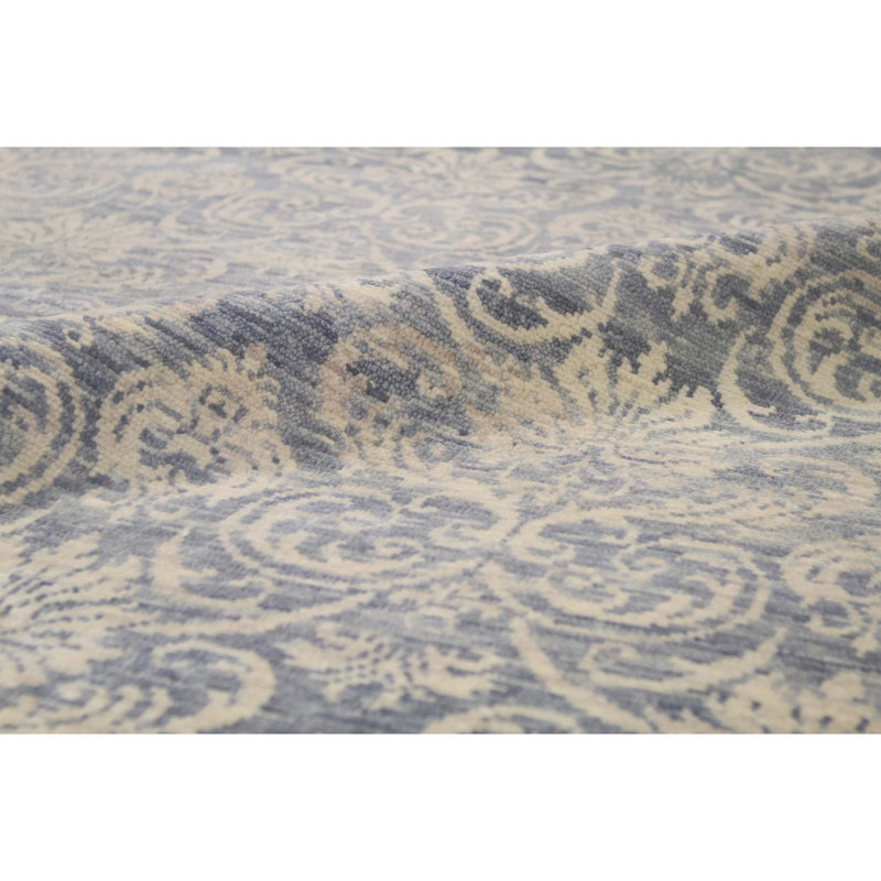 South Sea Wool Damask Area Rug