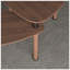 Table basse rotative moderne à 360 degrés avec pieds en bois massif, facile à assembler, parfaite pour le salon et les petits espaces-725214903