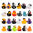 24 Pcs Halloween Ducks Bath Toys