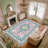 Floral Pattern Area Rug, Soft And Lightweight, Suitable For All Seasons, Easy To Maintain And Easy To Clean, Machine Washable Carpet Floor Mat, Suitable For Living Room, Bedroom, Dining Room, Hallway, Balcony, Room Decor, Home Decor, Outdoor Decor-1778884469