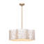 Lustre coquille de Capiz 24 lumières 5 lumières 24 po