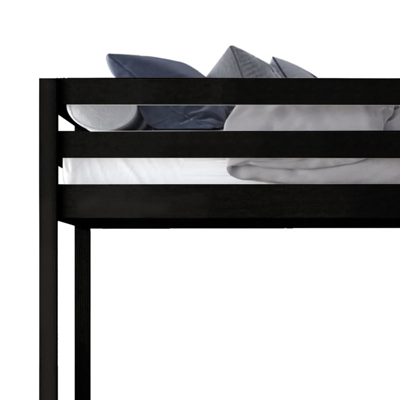 Goodfield Kids Twin Bunk Bed, Black