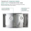 Évier de cuisine à double cuve encastrable avec crépine Diamond L 33 po x l 19 po