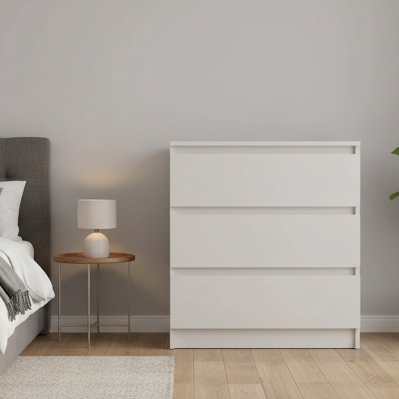 70cm W 3 - Drawer Chest of Drawers, Cashmere